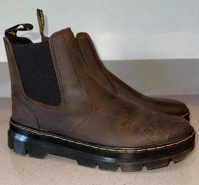 Dr. Martens Embury Crazy Horse Boots Brown Unisex Wmns Size 7 EU 38 UK 5 Mens 6 - Image 1 of 4