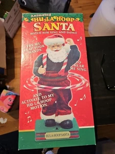 Figura de Navidad Hula Hoop Santa Animada y Musical De Colección Nueva en Caja - Imagen 1 de 2