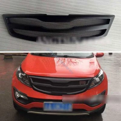 Parachoques delantero negro mate para Kia Sportage R 2011-15 2016 capó central rejilla malla Foto 1 de 4