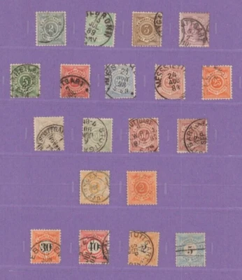 Germany, Wurttemberg. 19 stamps 1875-1900, MNG. CANCELED.  ST11 - Image 1 of 4