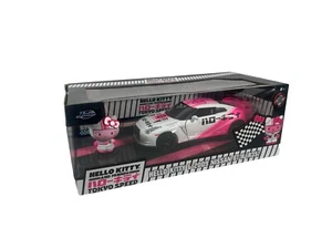 NEW HELLO KITTY 2009 NISSAN TOKYO SPEED GT-R R35 SANRIO DIE CAST FIGURE RACE CAR - Picture 1 of 4