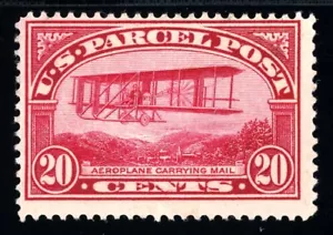 USAstamps Unused FVF US 1912 Parcel Post Mail Plane Scott Q8 OG MNH - Picture 1 of 2