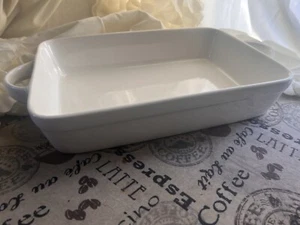 Ceramic Baking Dish With Handles White Rectangle 12x9” 10 Strawberry Street - Picture 1 of 10