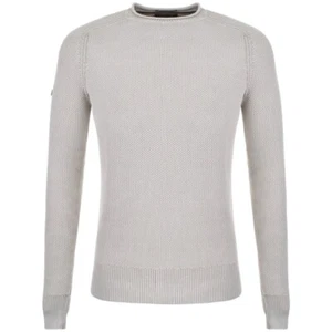 Superdry jumper size 3XL round neck men's cotton knit off white - Picture 1 of 3