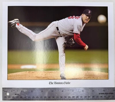 Curt Schilling Boston Red Sox Print Photo from The Boston Globe 8 1/2" x 11" - Image 1 of 2