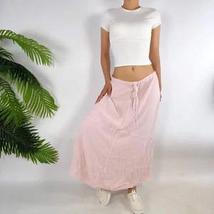 Soft Surroundings Womens Pink M/L Embroidered Cottagecore Prairie Midi Skirt - Picture 1 of 6