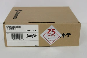 COMTROL 01471-3 4000092/A RJ45 TO DB25 CABLES 6' 4 PACK NEW OPEN BOX - Picture 1 of 6