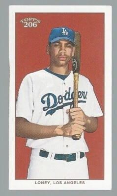 James Loney 2002 Topps 206 Polar Bear Red FYP Card# 422a - Image 1 of 4
