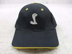 Ford Shelby Cobra Hat Cap Strap Back Adjustable One Size Black Metal Logo Car - Picture 1 of 9