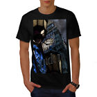 Wellcoda Clock Urban Photo London Mens T Shirt Big Graphic Design Printed Tee