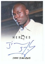 HEROES Archives: Jimmy Jean-Louis as Rene (The Haitian) Autograph Card - Ritten.