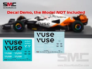 Decal for 1:18 Spark Triple Crown Special Livery Mclaren F1 MCL60 Monaco GP 2023 - Picture 1 of 9
