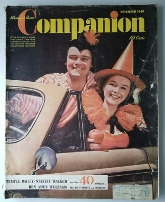 🔴 1940 Woman's Home Companion Thanksgiving Food 40 Stories Fashion 82yr Rare 💎 - Image 1 of 4