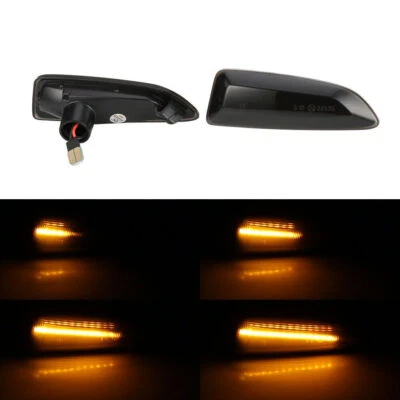 Dynamic Side Marker LED Turn Signal Indicator Blinker Lights For Opel Astra J K - Image 1 of 4