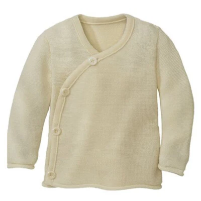 Suéter Cárdigan Térmico Bebé DISANA, 100% Lana Merino, Niños y Niñas 0-24 Meses Foto 1 de 4