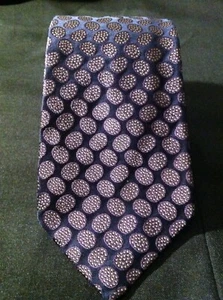 GIANLUCA ISAIA NAPOLI MENS NEW NAVY/PURPLE 100%SILK CLASSIC TIE WIDTH: 3 5/8" - Picture 1 of 5