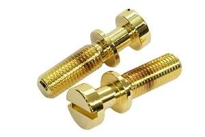 Lightweight Aluminum Tailpiece Mounting Studs Gold for USA Gibson® guitars - Picture 1 of 2