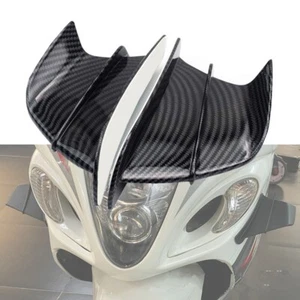 2PCS Universal Motorcycle Winglet Aerodynamic Wing Kit Spoiler For Honda Suzuki - Bild 1 von 6