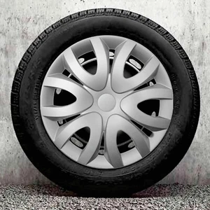 Set of 4x15" Wheel Trims to fit Skoda Fabia + centre badges - Picture 1 of 4