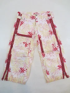 FREEMAN T.PORTER /SURPLUS Pantalón Verano Bermuda DRAFT W28 Flores Rojo Vintage/S52 - Imagen 1 de 7
