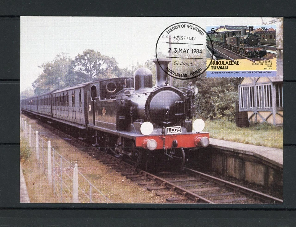 Locomotora ferroviaria Tuvalu Nukulaelae 1984 5c Colebourne en maxi tarjeta Foto 1 de 1