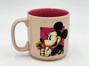 Pink Minnie Mouse With Flower Ceramic Coffee Mug Walt Disney World EUC - Picture 1 of 7