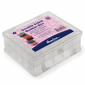 Hemline Double Sided Bobbin Box - Holds Upto 50 Bobbins - Picture 1 of 3