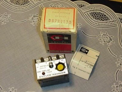 Módulo temporizador de estado sólido Cutler-Hammer D87XEL30 en retardo ¡NUEVO EN CAJA! Foto 1 de 2