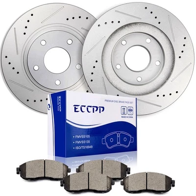 Front Disc Brakes Rotors & Brake Pads Kit for Nissan Altima Maxima Infiniti I35 Foto 1 de 4