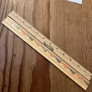 2 Vintage~Wooden~12.0" Ruler~Handy Andy Logo~1960's~Rare Find - Picture 1 of 4