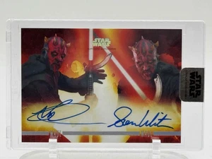Topps Star Wars 2019 Stellar Signatures RAY PARK & SAM WITWER Dual Auto 22/25 - Picture 1 of 2