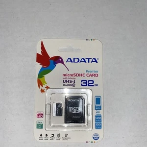 ADATA 32GB MicroSD Micro SD HC CARD TF Class 10 32GB Memory with SD ADAPTER - Picture 1 of 4