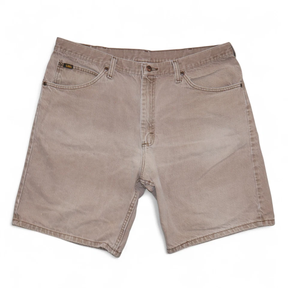 Pantalones Cortos Vaqueros LEE Para Hombre Beige Talla Real 37 Etiqueta 40 Vintage Calce Suelto Foto 1 de 4