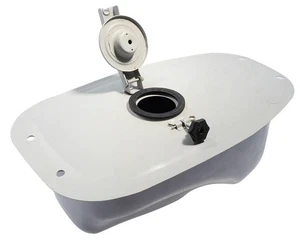 Benzintank Sprit Metall grau für Vespa VBB 150 PX80 100 125 150 200 Rally Sprint - Bild 1 von 3