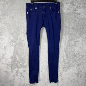 True Religion Women’s Regular Size 30 Light blue Joey Made In USA Y2K - Picture 1 of 17