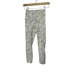 Vineyard Vines Performance Cream Camo Stash Pocket Leggings Girls Size Small 7/8 - Picture 1 of 7