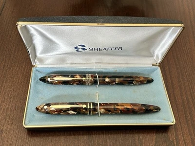 Винтажный Sheaffer перьевая ручка/ролик шариковая ручка комплект 18K пожизненный перо сенсорный - Изображение 1 из 4