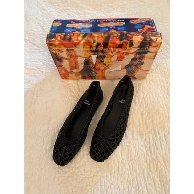 Jeffrey Campbell тканые кожаные балетки - размер 8 / 39 - новый в коробке - Изображение 1 из 3