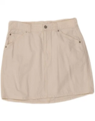 LEVI'S Womens Low Waist Mini Denim Skirt W29 Medium White Cotton DN09 - Image 1 of 3