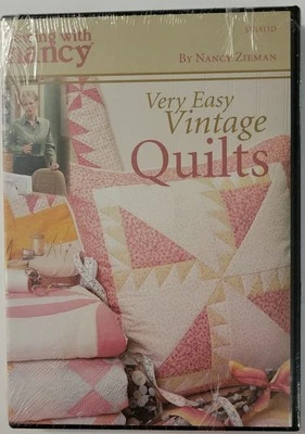 NEW Sewing With Nancy Very Easy Vintage Quilts DVD 2004 Zieman Quilting Projects - Image 1 of 2