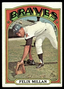 1972 Topps Baseball #540 - Felix Millan - EX - Picture 1 of 2