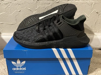 adidas EQT Support 93/17 Black Friday Triple Black Mens Size 9.5 NEW BY9512 2017 - Image 1 of 4