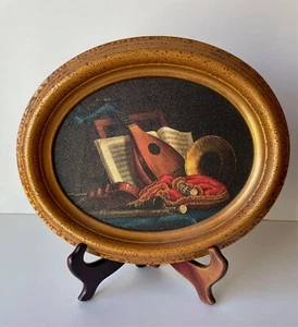 Antiqued Gold Oval Framed Print H.Hal Kramer Chicago Antiqued Collection - Picture 1 of 5