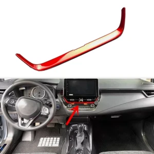 Fits 2019-2024 Toyota Corolla Dashboard Center Air Vent Trim Red Accessories - Foto 1 di 7