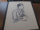 Henry Major 1938 ORIGINAL DRAWING Signed Autographed Cary Grant caricature