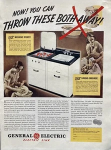 Vintage 1937 General Electric Company Electric Sink Magazine Print Ad Ephemera - Picture 1 of 1