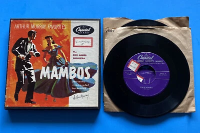 Box Set Arthur Murray Favorites: Mambos 4 x 45 rpm 7" Vinyl Capitol CDF-261 VG+ Foto 1 de 4