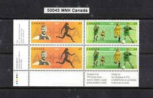 50043 Canada 2004 Scott 2050a Olympic Summer Games Inscription Plate Block MNH - Picture 1 of 2