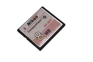 Tarjeta de memoria genuina Nikon Compact Flash CF EC-8CF 8MB 99 Sandisk SDCFB - Imagen 1 de 4