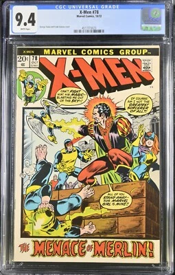 X-Men #78 CGC Graded 9.4 (1972) Tuska & Giacoia Cover Marvel Comics - Image 1 of 2